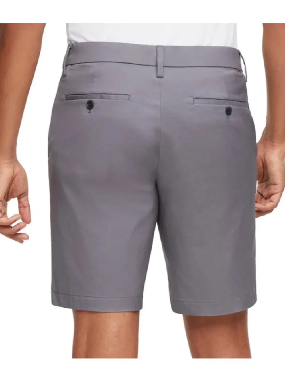 Banana Republic Men's Stretch Chino Shorts Gray Size 36